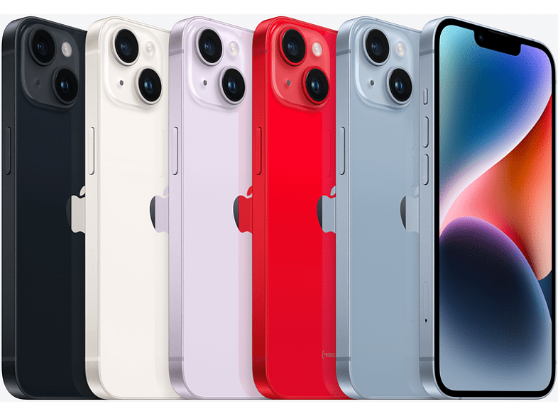 Apple iPhone 14, Medianoche, 256 GB, 5G, 6.1 OLED Super Retina XDR, Chip A15 Bionic, iOS