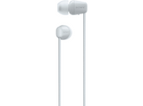 Auriculares inalámbricos - Sony WI-C100, Micrófono, 25 horas de batería, Asistentes de voz, Bluetooth, Blanco