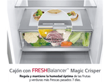 Frigorífico combi - LG GBB72MBUBN, No frost, 203 cm, Acero antihuellas texturizado