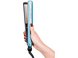 Plancha de pelo - Remington Shine Therapy PRO, Revestimiento cerámica, Tecnología iónica, Azul