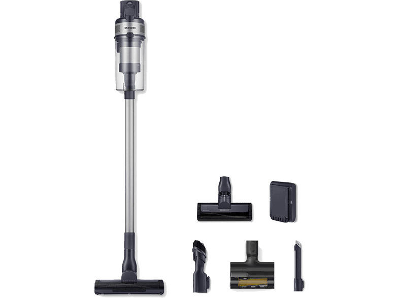 Aspirador escoba - Samsung VS15A6032R5/ET Jet 60 Pet, 150 W, Multi Cyclone, Digital Inverter, 40 Min, Plata