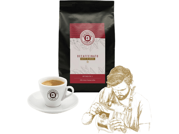 Café en grano - Baristaclub Descafeinato, 0.5 kg, Marrón