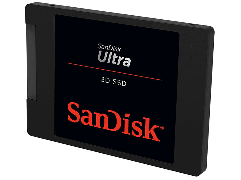 Disco duro SSD 2 TB - SanDisk Ultra SSD 3D, SATA 6 Gbps, 2.5, Interno, 560 MB/s, nCache™ 2.0, 3D NAND, Negro