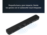 Barra de sonido - Sony HT-S2000, 3.1 Canales, Dolby Atmos, DTS:X, Bluetooth, Subwoofer integrado dual, 350 W, Sonido envolvente, HDMI, Negro