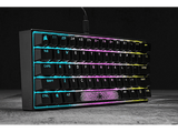 Teclado gaming - Corsair K65 RGB Mini 60% Mechanical, USB, RGB, 100% Anti-Ghosting, Negro