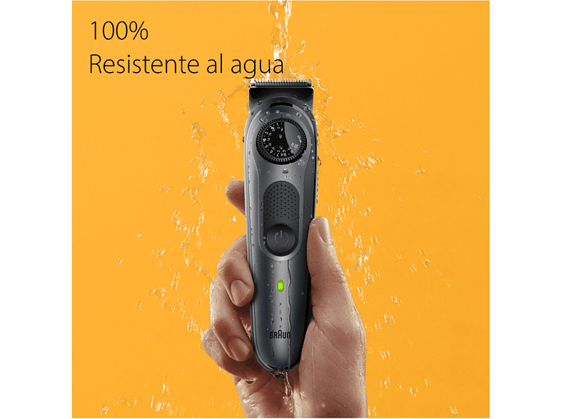 Barbero - Braun Series 5 BT5450, Recortadora De Barba, 40 Ajustes de longitud, 5 accesorios, 100 min autonomía