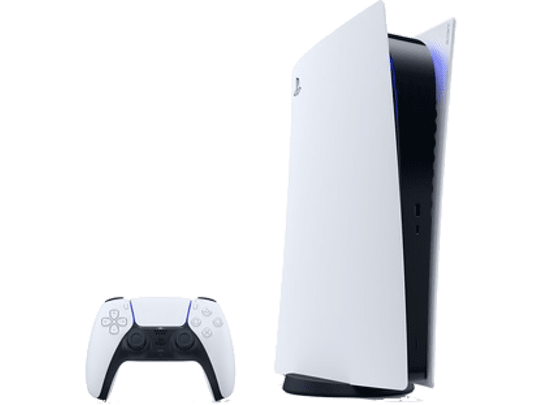 Consola - Sony PS5 Digital Edition C Chassis, 825 GB, 4K, Blanco y Negro