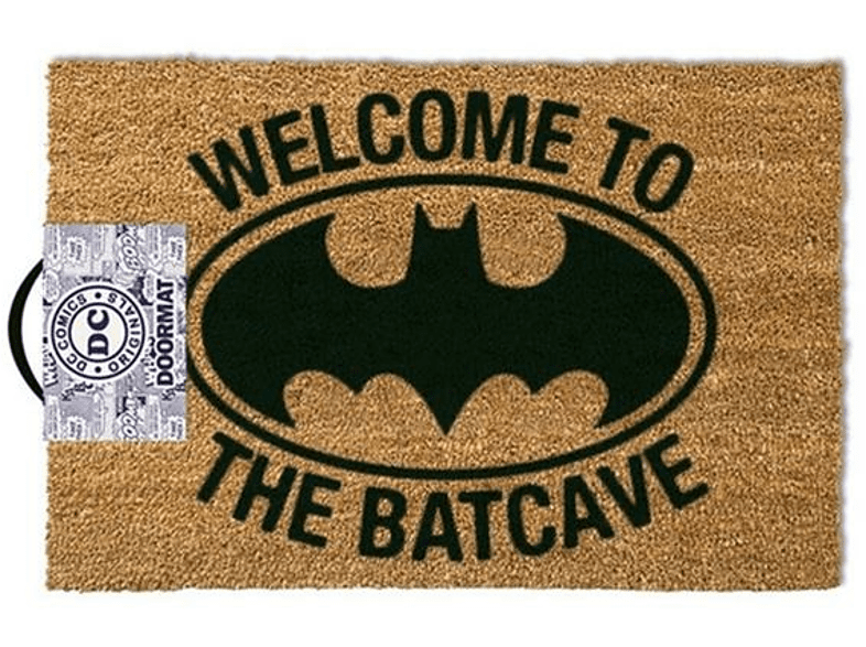 Felpudo - Sherwood, Welcome to Batcave, Batman, Marrón y negro