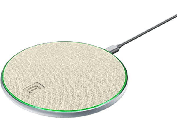 Cargador inalámbrico - CellularLine WIRELESSPAD15WK, 18W, Universal, USB, Tecnología Wireless Qi, Negro