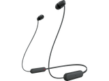 Auriculares inalámbricos - Sony WI-C100B, Micrófono, 25 horas de batería, Asistentes de voz, Bluetooth, Negro