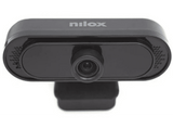 Webcam - Nilox NXWCA01, 1080 Píxeles, Full HD, USB 2.0, Micrófono, Plug & Play, Negro
