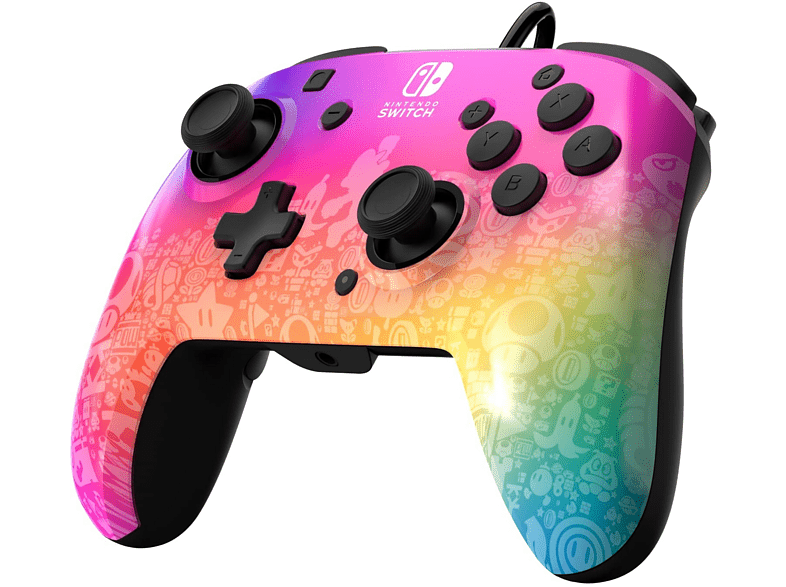 Mando - PDP Star Spectrum, Para Nintendo Switch, Con Cable, Multicolor
