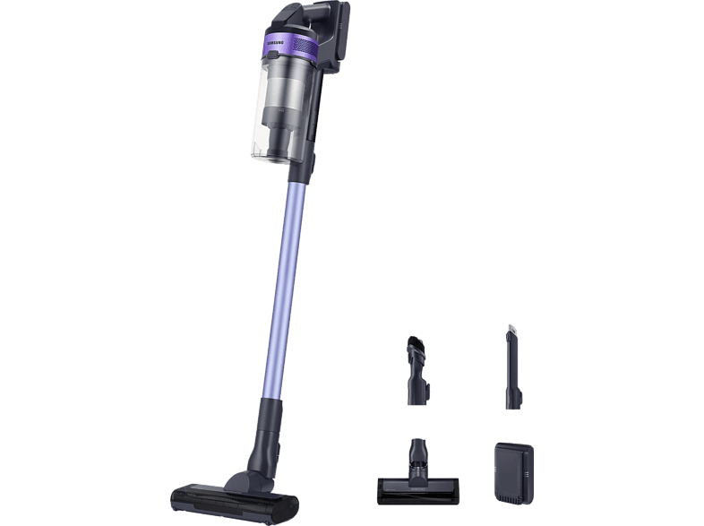 Aspirador escoba - Samsung VS15A6031R4/ES Sin cable, Multi Cyclone Jet 60, Digital Inverter, 150W, Autonomía 40 min, Teal Violet