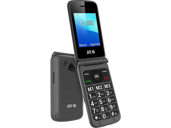 Móvil - SPC Stella 2, Negro, 2.4" QVGA, Dual SIM, 500 contactos, 800 mAh, Radio FM, Bluetooth, VGA