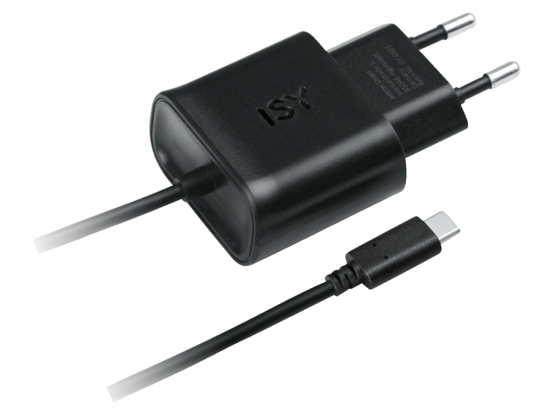 Cargador de pared - Isy IWC-7000, Universal, USB-C, Negro