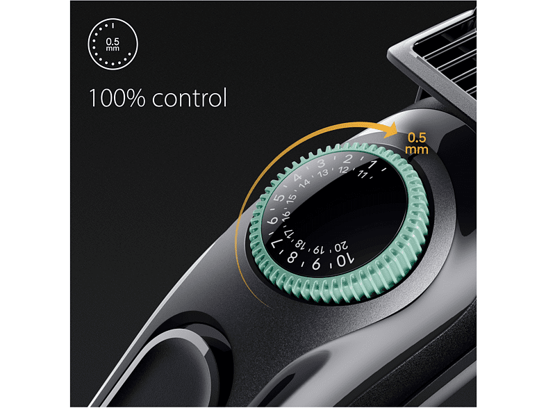 Barbero - Braun Series 3 BT3421, Recortadora De Barba, Dial de precisión, 40 ajustes de longitud, 3 accesorios