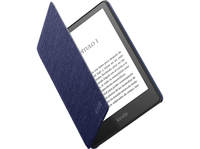 Funda - Amazon B08VYX257R, Para Kindle Paperwhite de 11.ª generación (modelo de 2021), Tipo libro, Tela, Azul marino