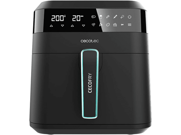 Freidora de aire - Cecotec Cecofry Experience 6000, 1700 W, Negro, Panel de Control Táctil, 9 Modos