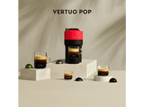 Cafetera de cápsulas - Nespresso® Krups Vertuo Pop XN920510, 1500 W, 0.56 L, Tecnología Centrifusion, Wi-Fi, Spicy Red