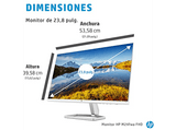 Monitor - HP M24fwa24, 2K, 75Hz, 5ms, IPS, 16:9, HDMI, VGA, Antirreflejo, Eye Ease, Blanco
