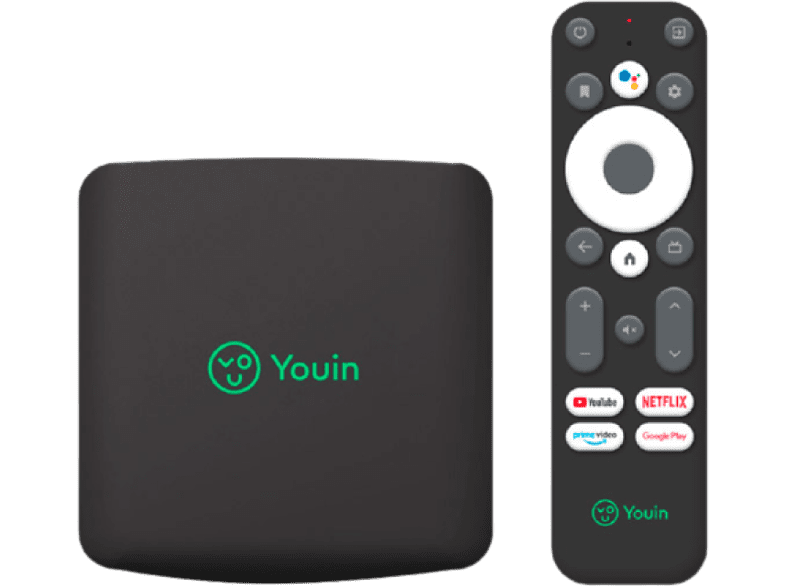 Reproductor multimedia - Youin You-Box EN1040K , Android TV 10, 4K UHD, 8GB ROM Negro