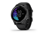 Smartwatch - Garmin Venu, GPS, Fitness, Seguimiento salud, 20 h, Silicona, Azul/Negro