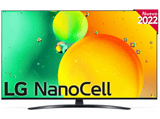 TV LED 65 - LG 65NANO766QA, UHD 4K, Procesador Inteligente α5 Gen5 AI Processor 4K, Smart TV, DVB-T2 (H.265), Azul Oscuro Ceniza