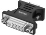 Adaptador - Hama 00200341, De conector VGA a enchufe DVI, Negro