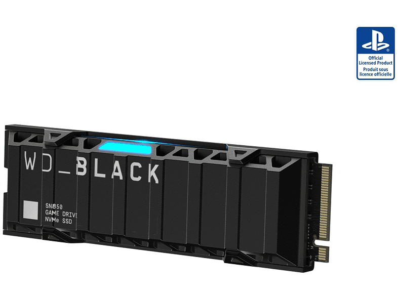 Disco duro SSD interno 2TB - WD_Black SN850 NVMe SSD para consolas PS5™, Con licencia oficial, 7000MB/s, Negro