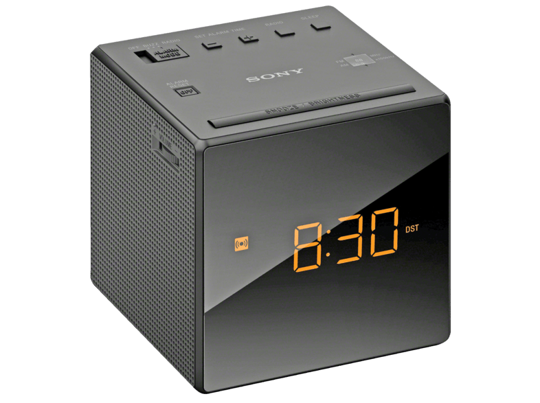 Despertador - Sony ICF-C1B, Negro, 1 alarma
