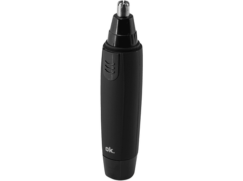 Cortapelos nariz - OK ONT 1019, Cuchillas de acero inoxidable, Lavables, Negro