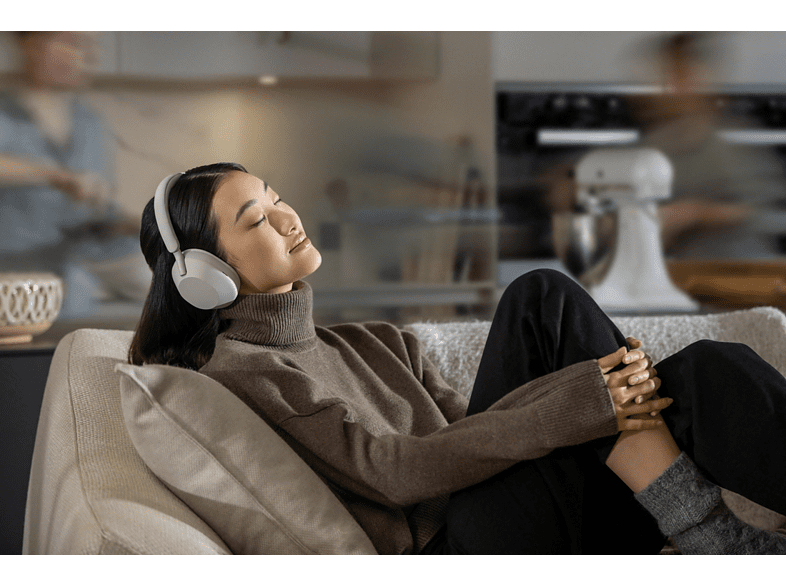 Auriculares inalámbricos - Sony WH-1000XM5S, Noise Cancelling, 30 h, Alexa y Google Assistant, Micro, Plata