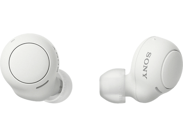 Auricular True Wireless - Sony WFC500B, Resistente al agua, Voice assist, Bluetooth, Carga rápida, 20h, Blanco