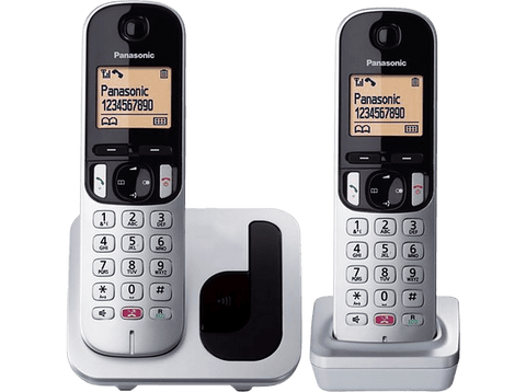 Teléfono - Panasonic KX-TGC250SP, Dúo, Inalámbrico, 1.6