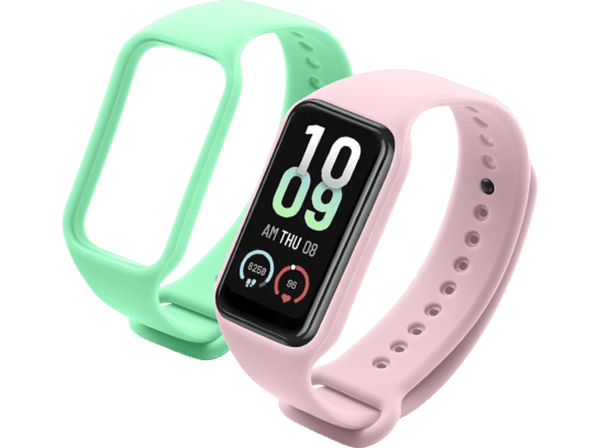 Correa - CellularLine KITBAND4XIAORESMR2, Kit 2 correas, Para Xiaomi Redmi Smart Band 2, Silicona, Rosa / Verde