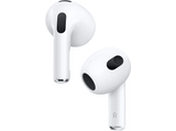 Apple AirPods (2022 3ª gen), Inalámbricos, Bluetooth®, Estuche carga no inalámbrica, Chip H1, Siri, Blanco