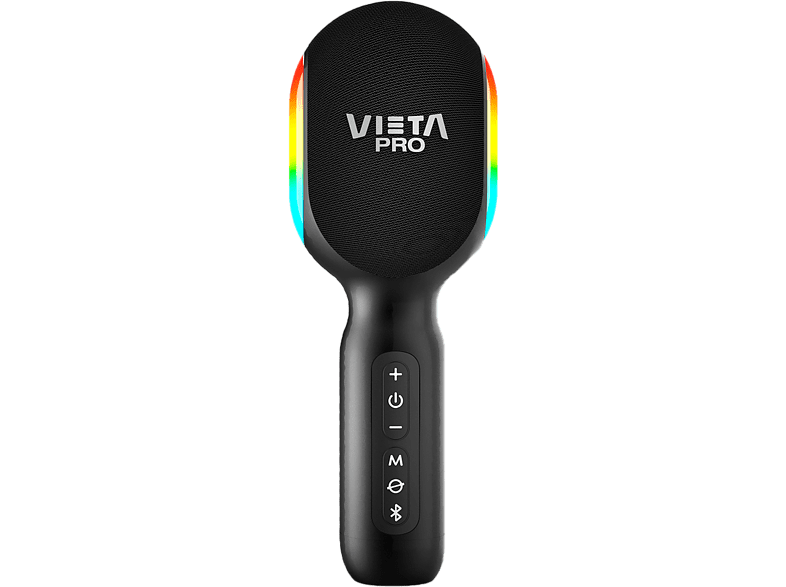Micrófono karaoke - Vieta Pro Karaoke Party, 25 W, Bluetooth 5.0, Autonomía hasta 10 horas, Negro