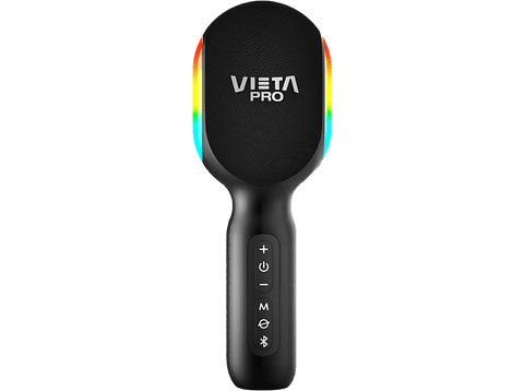Micrófono karaoke - Vieta Pro Karaoke Party, 25 W, Bluetooth 5.0, Autonomía hasta 10 horas, Negro