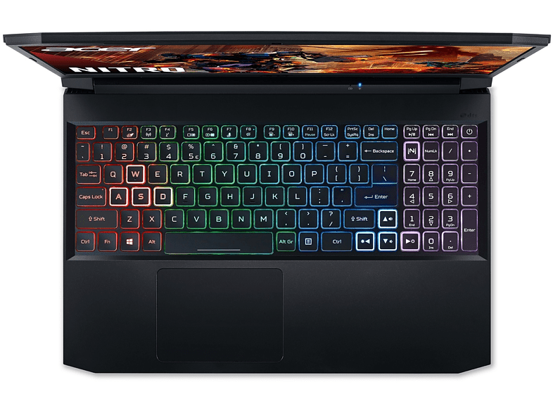 Portátil gaming - Acer AN515-57, 15.6 Full HD, Intel® Core™ i5-11400H, 8GB RAM, 512GB SSD, GeForce RTX™ 3050Ti, Sin sistema operativo
