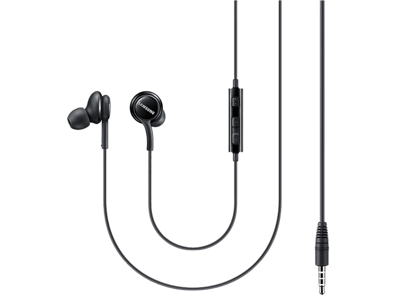 Auriculares de botón - Samsung EO-IA500BBEGWW, Jack 3.5 mm, Cable 1.2 m, Negro