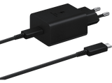 Cargador - Samsung EP-T4510XBEGEU, Cable USB-C, 1.5 m, 45W, Carga rápida, Negro