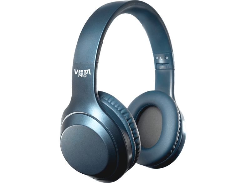 Auriculares inalámbricos - Vieta Pro Silence 2, Dual Pairing, ANC -25dB; 20h, Bluetooth, Azul