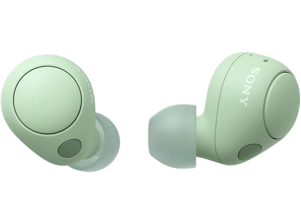 Auriculares True Wireless - Sony WFC700N, Cancelación de ruido (Noise cancelling), Estuche carga, Bluetooth, Google Assistant, Alexa, Siri, 20h, Verde