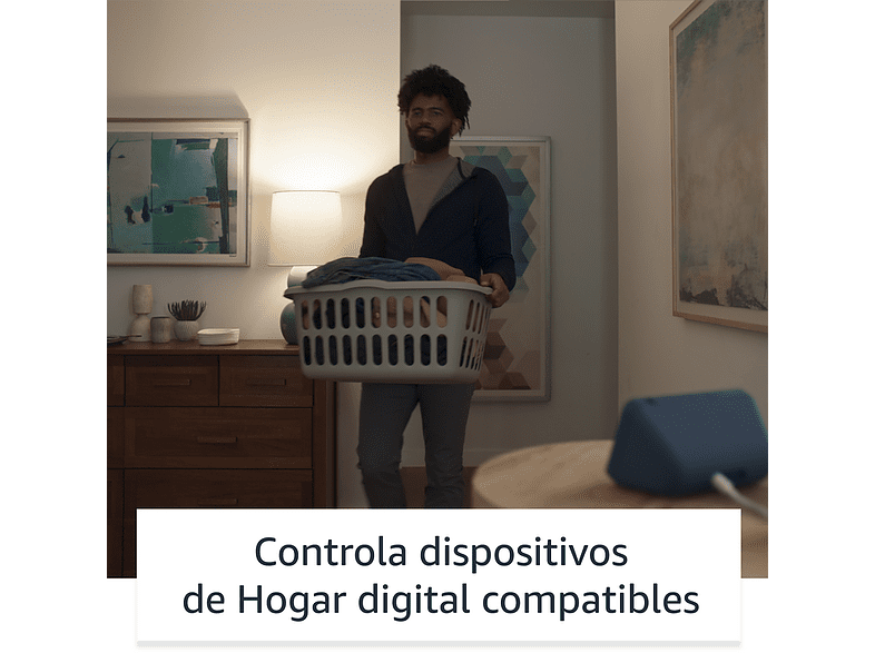 Pantalla inteligente con Alexa - Amazon Echo Show 5 (2ª gen, mod. 2021), HD 5,5”, 2 MP, Azul