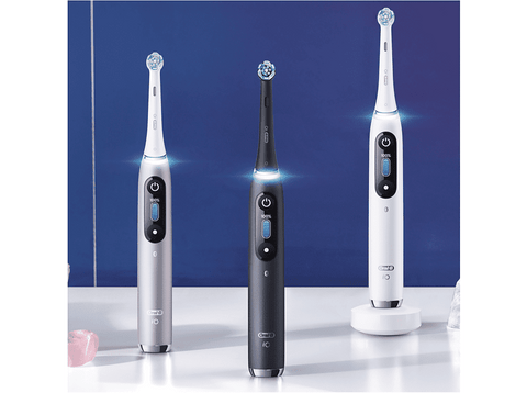 Cepillo eléctrico - Oral-B iO 9S, Seguimiento 3D, Sensor de Presión, Estuche de Carga, Diseñado Por Braun, Negro