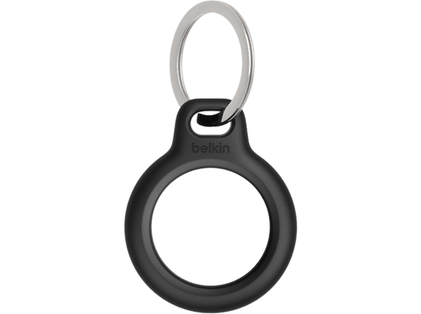 Llavero - Belkin Secure Holder, Compatible con Apple AirTag, Resistente a los golpes, Negro