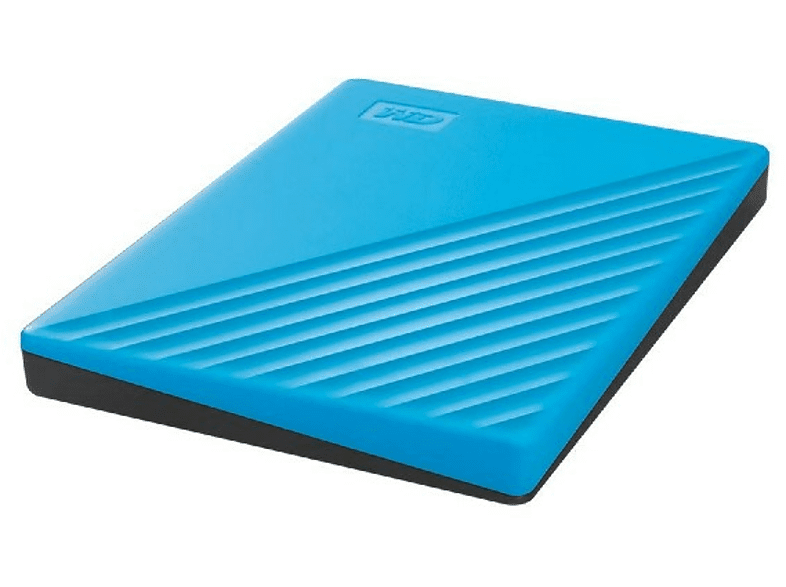 Disco duro portátil 2 TB - WD My Passport, Azul, USB 3.2, seguridad mediante contraseña