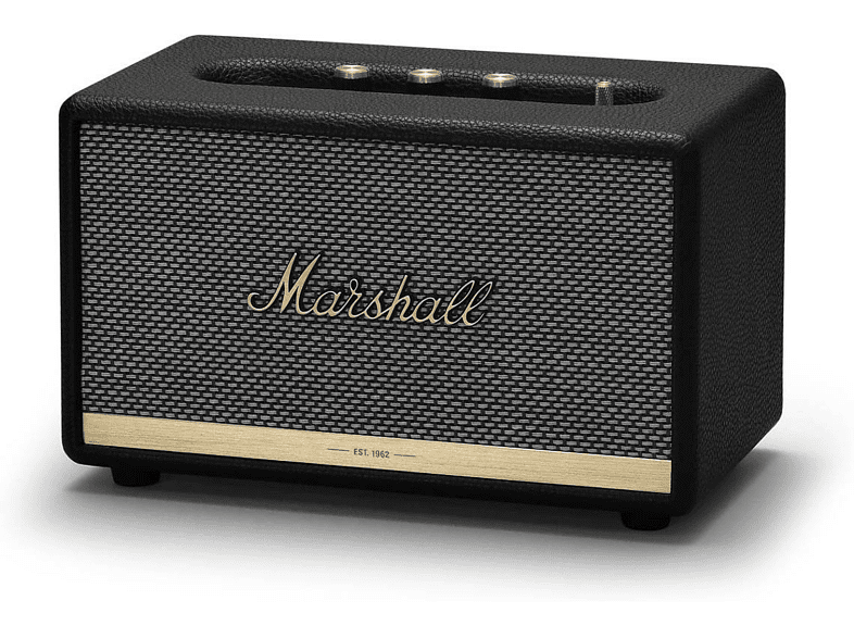 Altavoz inalámbrico - Marshall Acton II Black, 60 W, 98 dB, Bluetooth, Airplay, Negro