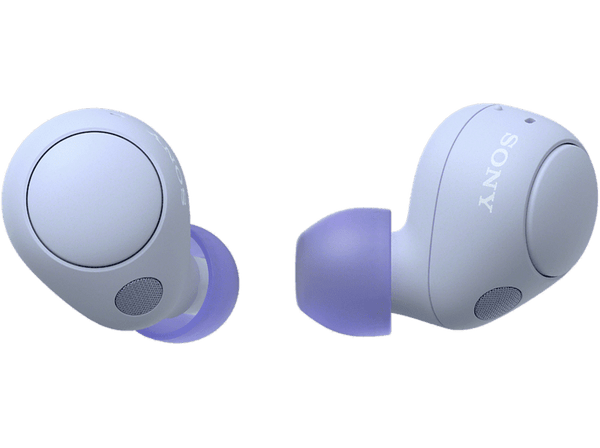 Auriculares True Wireless - Sony WFC700N, Cancelación de ruido (Noise cancelling), Estuche carga, Bluetooth, Google Assistant, Alexa, Siri, Lavanda