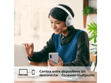 Auriculares inalámbricos - Sony WH-CH720N Bluetooth, Noise Cancelling ANC, Autonomía 35 horas, Carga rápida, Blanco